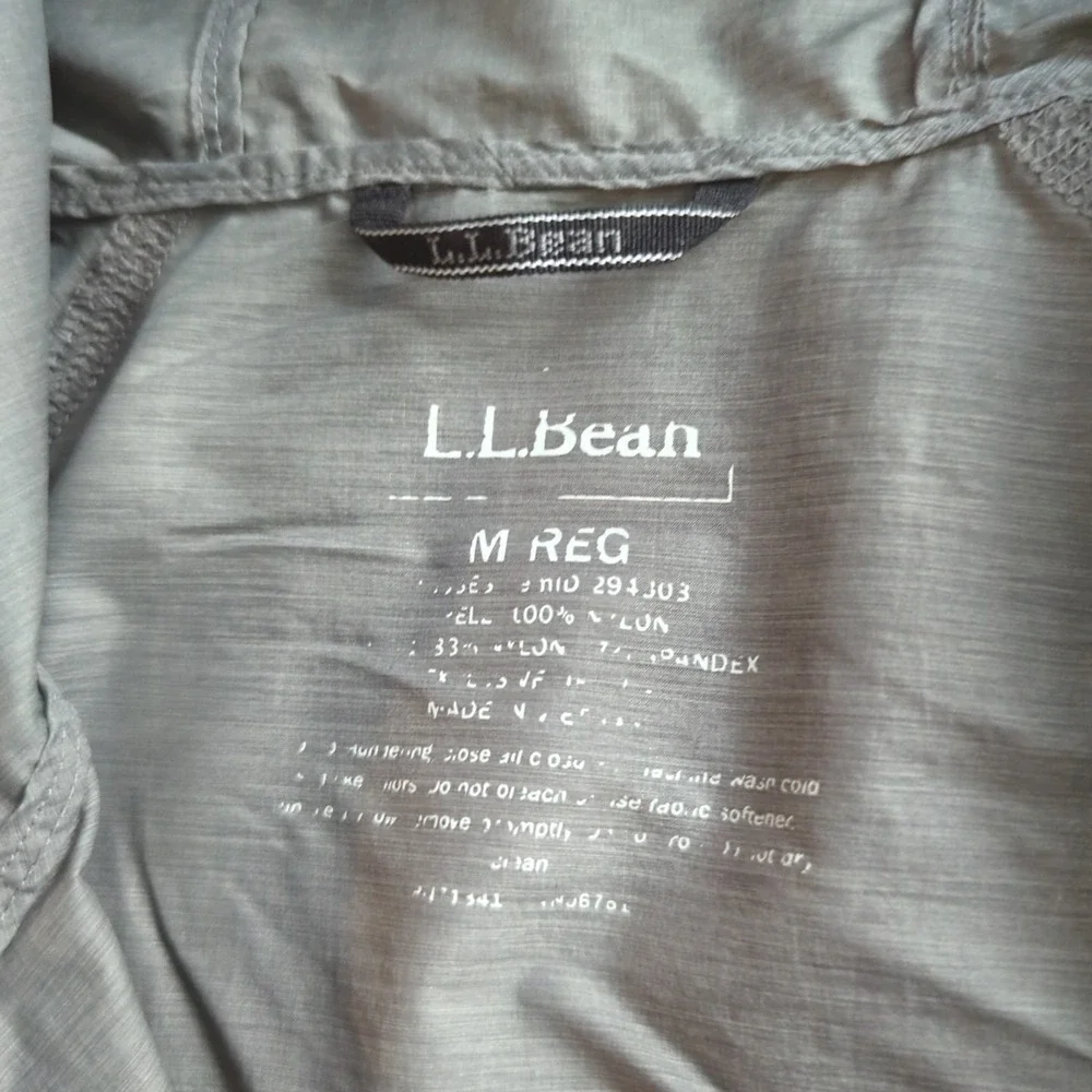 LL Bean Womens Jacket 100% Nylon Medium Utility Hood Rugged Trail‎ Gorpcore